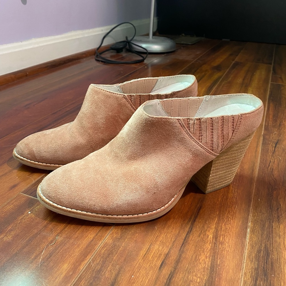 Jeffrey Campbell | Rosale Mule Booties | Blush Suede